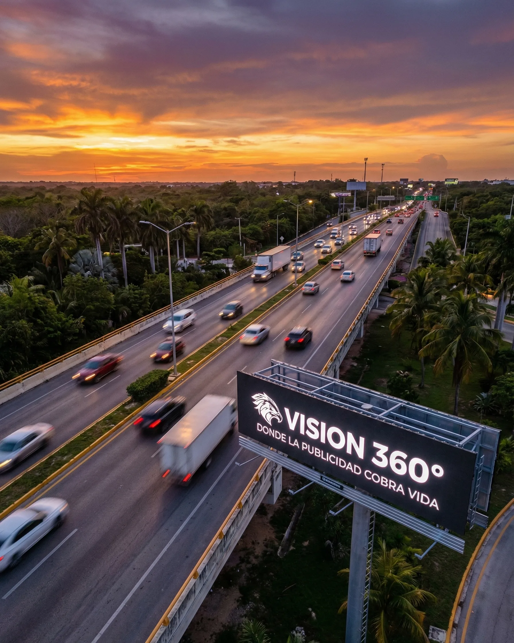 Espectaculares tradicionales modo lona