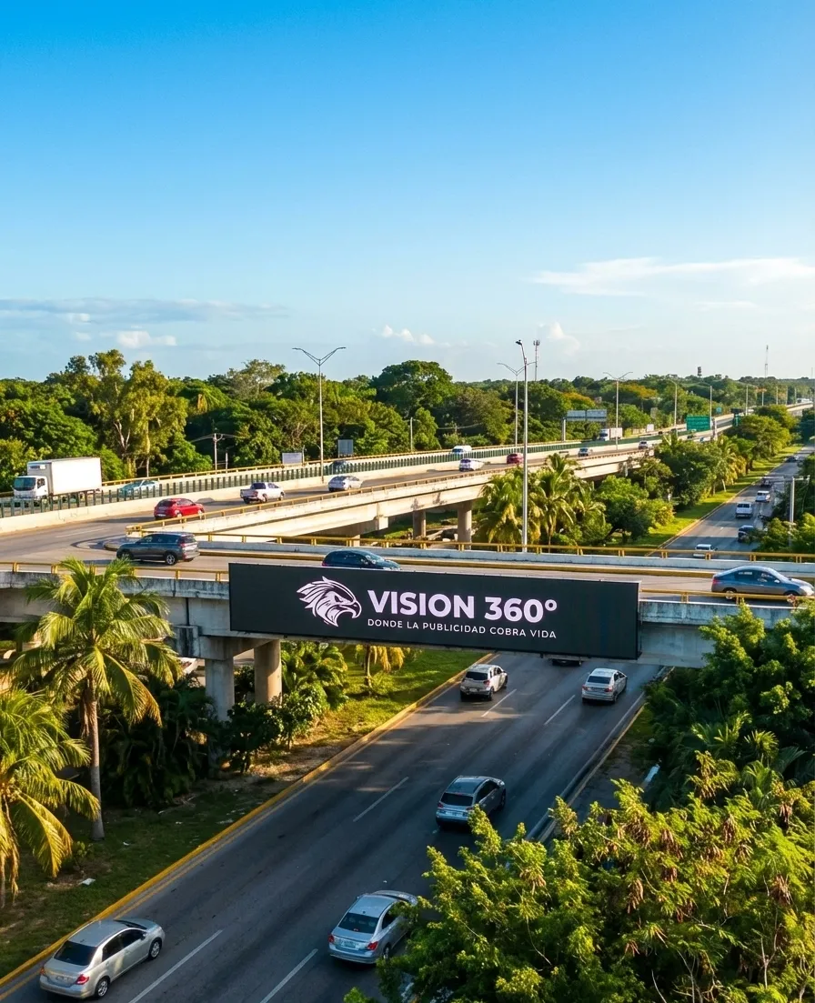 Parada de autobús con anuncio en pantalla digital
