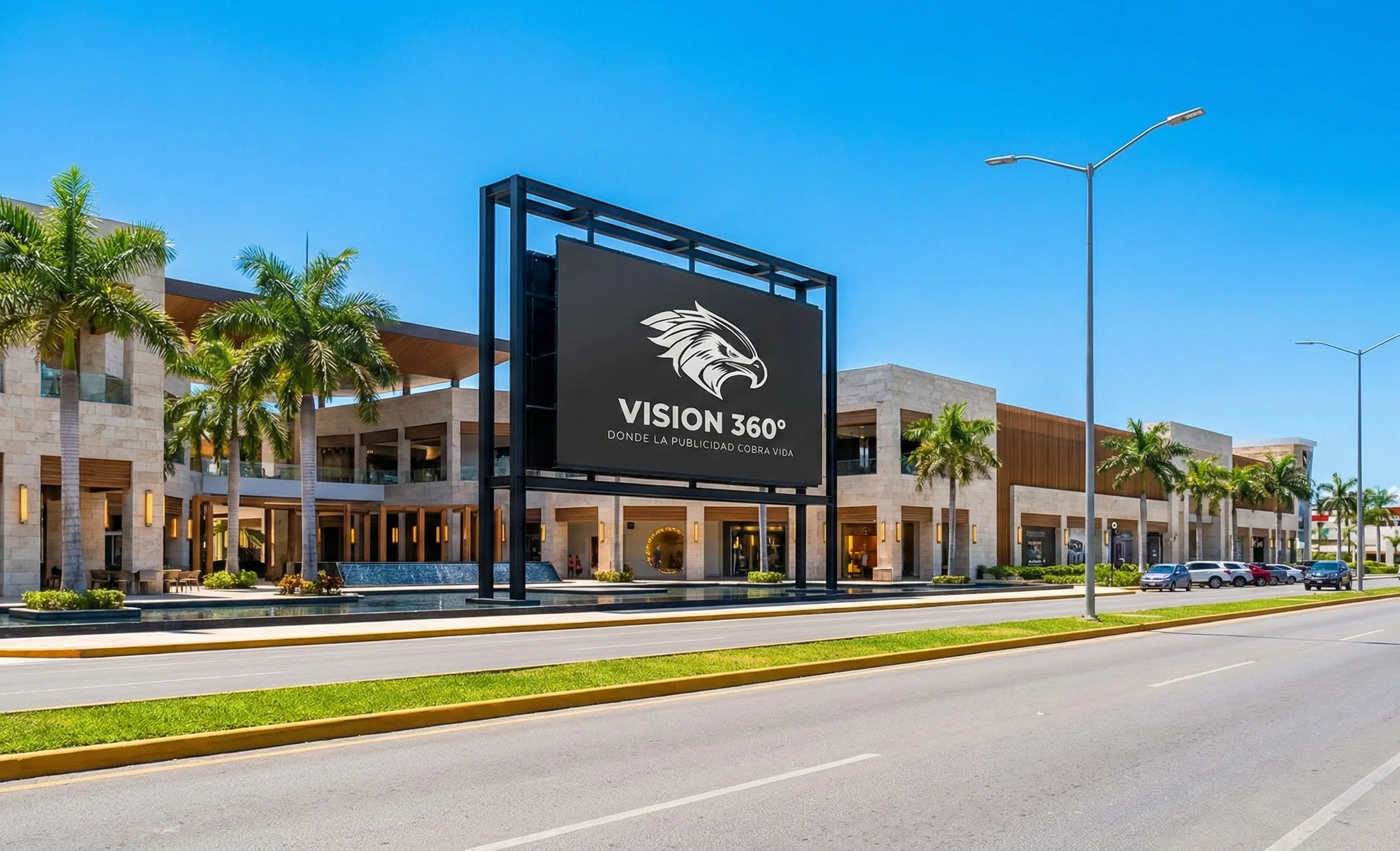 Pantallas LED en el Centro de la Ciudad